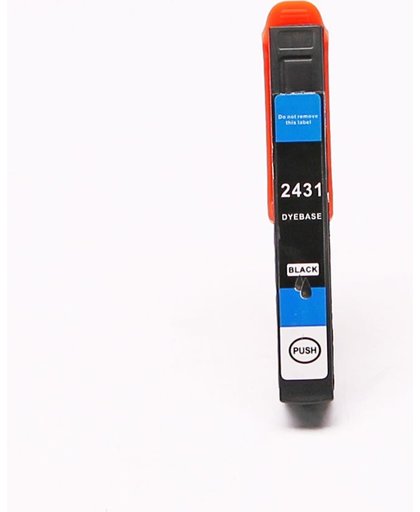 Toners-kopen.nl C13T24314010 T2431  alternatief - compatible inkt cartridge voor Epson 24xl zwart
