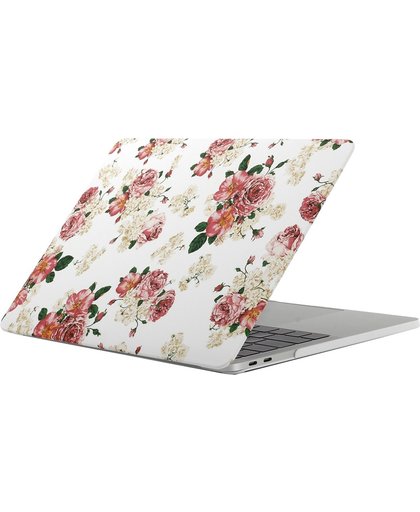 Mobigear Hard Case Bloemen Print Rozen Macbook Pro 13 inch Thunderbolt 3 (USB-C)