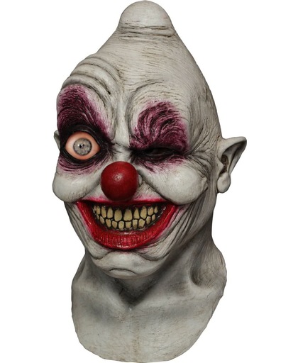 Halloween clown masker met enge knipoog - Verkleedmasker - One size