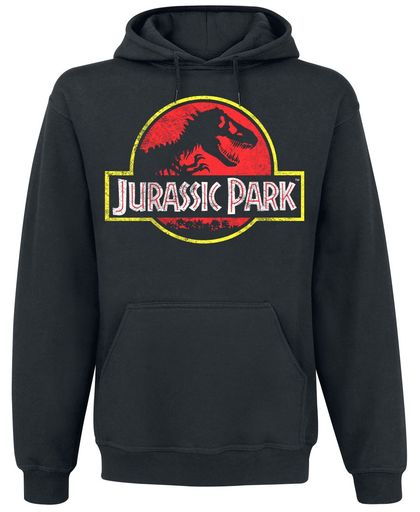 Jurassic Park Distressed Logo Trui met capuchon zwart
