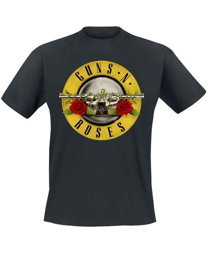 Guns N&apos; Roses Distressed Bullet T-shirt zwart