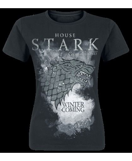 Game of Thrones House Stark Girls shirt zwart