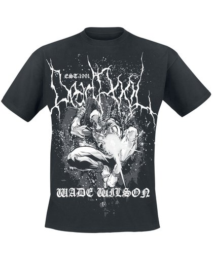 Deadpool Wilson Metal T-shirt zwart