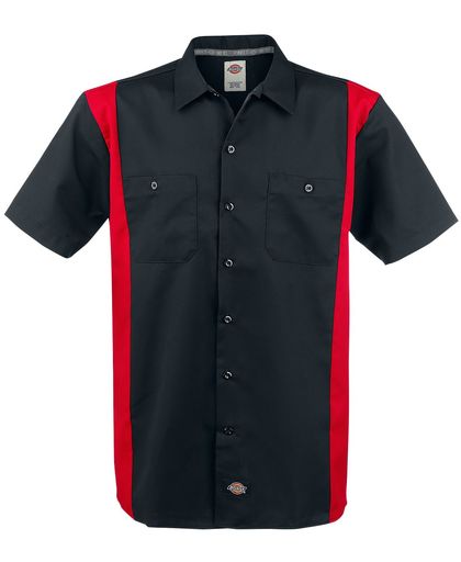 Dickies Two Tone Work Shirt Overhemd zwart-rood