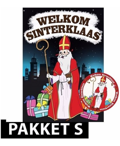 Sinterklaas - Deurposter met 50 onderzetters Sinterklaas