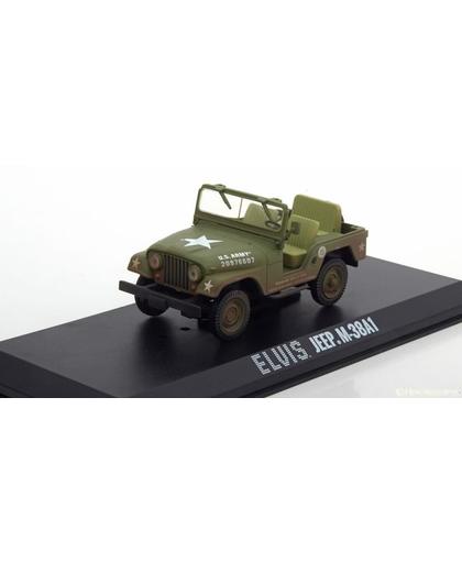 Jeep M-38A1 US Army "Elvis Presley" 1935-1977 Groen 1-43 Greenlight Collectibles