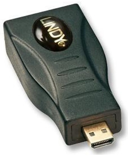Lindy Adapter HDMI Mini/Micro HDMI HDMI Micro Zwart kabeladapter/verloopstukje