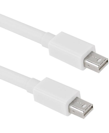 Mini DP DisplayPort Thunderbolt Kabel voor Apple iMac MacBook Pro, Kabel lengte: 2 meter wit