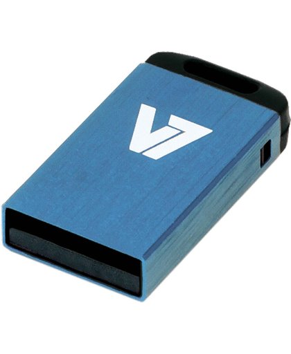 V7 Nano USB 2.0 16GB 16GB 2.0 USB-Type-A-aansluiting Blauw USB flash drive