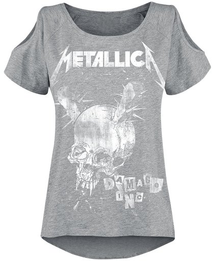 Metallica Damage Inc Girls shirt grijs gemêleerd