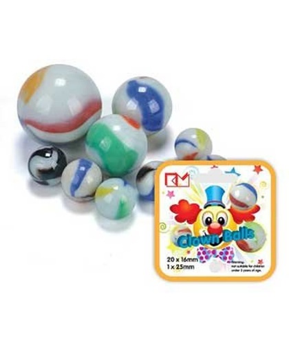 King Marble Knikkers Clown Balls