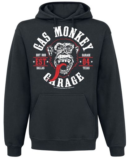 Gas Monkey Garage Round Seal Trui met capuchon zwart