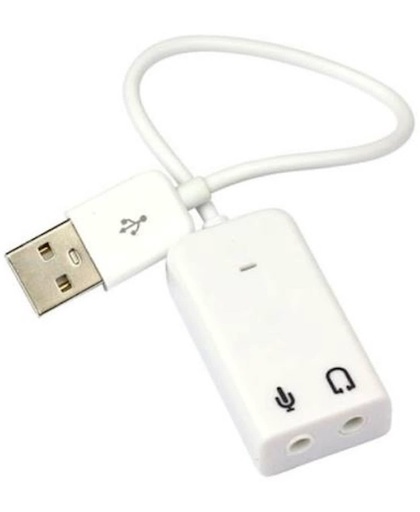 USB audio / geluids adapter voor PC, laptop,  MAC en PS4 e.d.