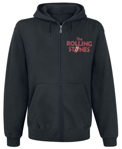 Rolling Stones, The Tongue Vest met capuchon zwart