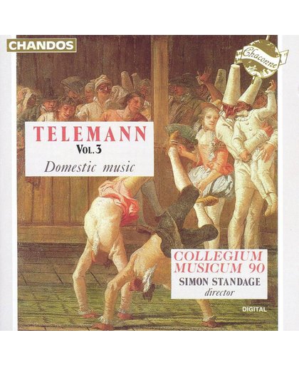 Telemann: Vol 3, Domestic music / Standage, Collegium Musicum 90
