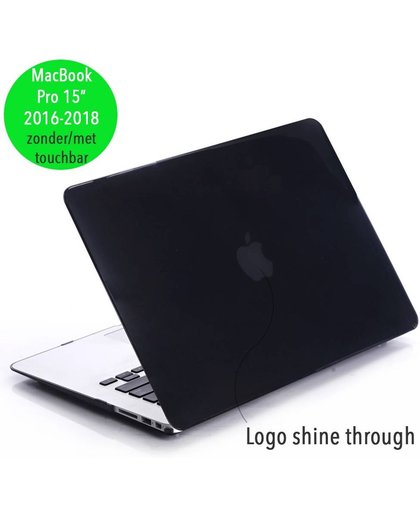 Lunso - hardcase hoes - MacBook Pro Retina 15 inch (2016-2018) - glanzend zwart