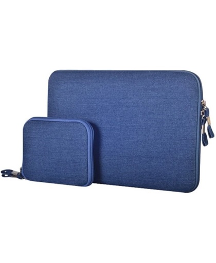 sleeve - voor laptop en tablet tot max. formaat van 13.3 inch - blauw