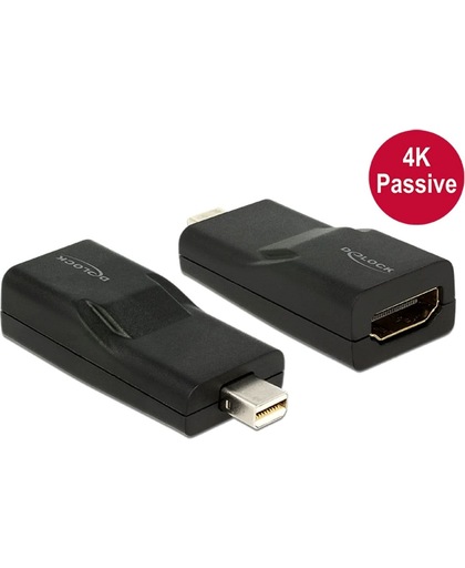 DeLOCK mini Displayport/HDMI mini Displayport HDMI Zwart kabeladapter/verloopstukje