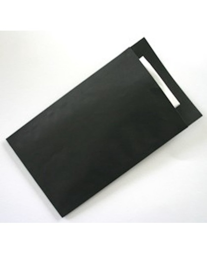 Cadeauzakjes Zwart Kraftpapier - 7x13cm - 70gr - 250 stuks | Fourniturenzakjes / Kadozakjes / Geschenkzakjes