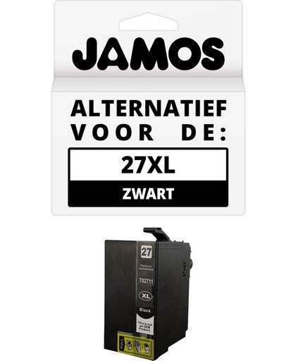 JAMOS - Inktcartridge / Alternatief voor de Epson 27XL Zwart