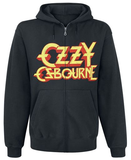 Osbourne, Ozzy Crowned Skull Vest met capuchon zwart