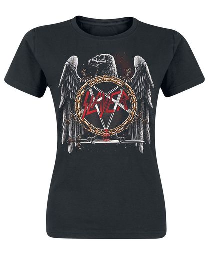 Slayer Eagle Skull Girls shirt zwart