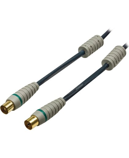 Bandridge BVL8703 3m IEC IEC Blauw, Grijs coax-kabel