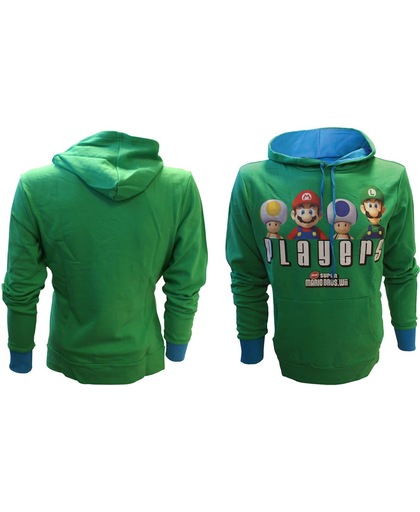 Merchandising NINTENDO - SweatShirt Super Mario : SMB Players Green (XS)