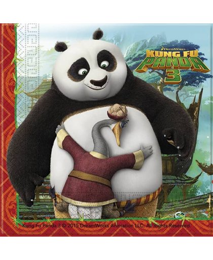 Kung Fu Panda Servetten 20 stuks