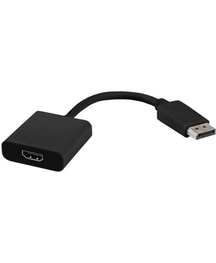 Natec Genesis NKA-0415 DisplayPort HDMI Zwart kabeladapter/verloopstukje