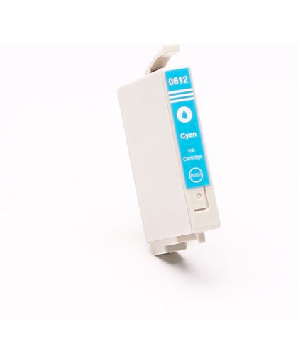 Toners-kopen.nl Epson C13TO6124010 TO612 cyaan Verpakking : Bulk Pack (zonder karton)  alternatief - compatible inkt cartridge voor Epson T0612 cyan