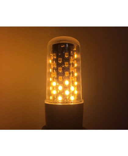 Firelamp E27 lampbolletje zwart met vlam effect