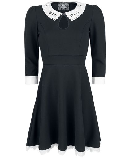 American Horror Story Collar Dress Jurk zwart-wit