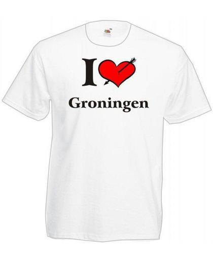 Mijncadeautje T-shirt WIT (maat XXL) - Groningen