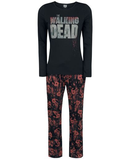 The Walking Dead Classic Logo Pyjama zwart