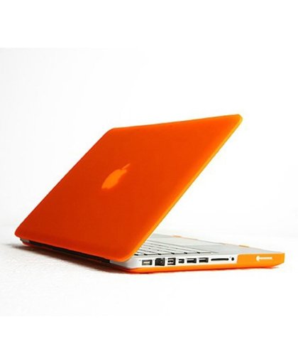 ENKAY Matte PC Protective Shell + Anti-dust Plugs voor MacBook Pro 15.4" A1286 | Oranje