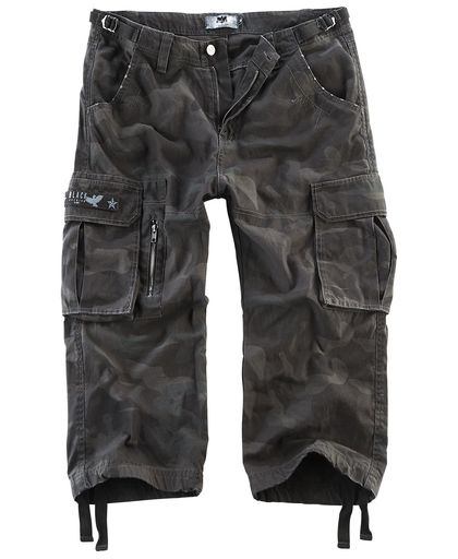 Black Premium by EMP 3/4 Army Vintage Shorts Broek (kort) dark camo