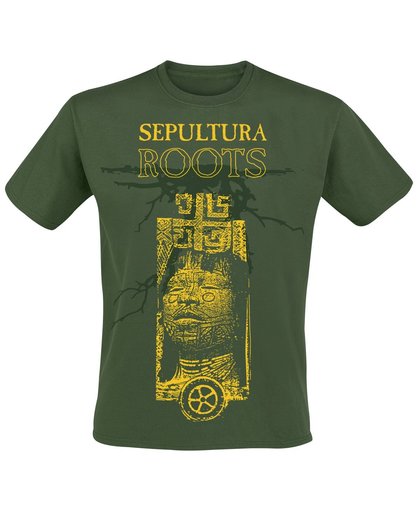 Sepultura Roots 30 Years T-shirt donkergroen