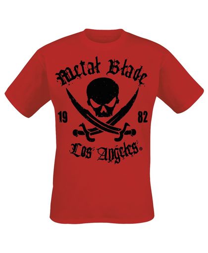 Metal Blade Pirate Logo T-shirt rood