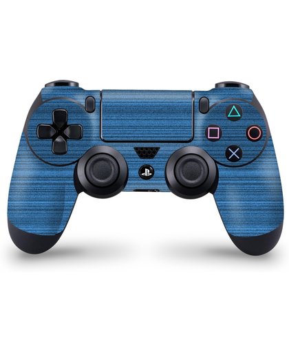 Playstation 4 Controller Skin Brushed Blauw- PS4 Controller Sticker
