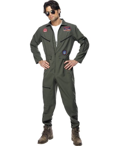 Top Gun overal & zonnebril - Piloten kostuum heren - Maat M - 48-50