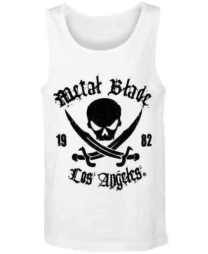 Metal Blade Pirate Logo Tanktop wit