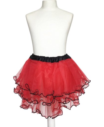 Spaans ballet Rokje rood zwart verkleedkleding Prinsessen - lengte 30 cm -