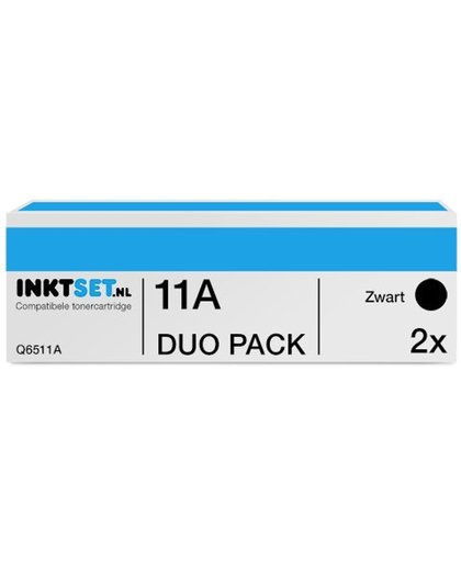 Jamos - Tonercartridges / Alternatief voor de HP 11A (Q6511A) Toner Zwart Duo Pack