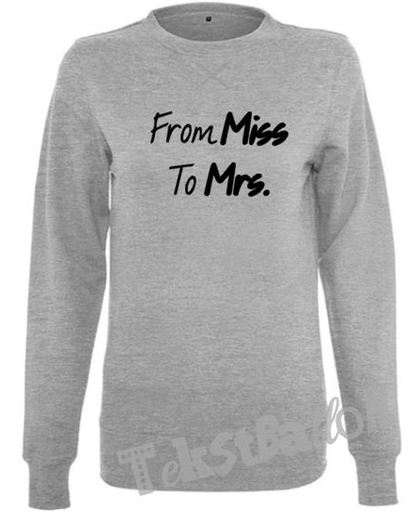 Damessweater From Miss to Mrs Maat L