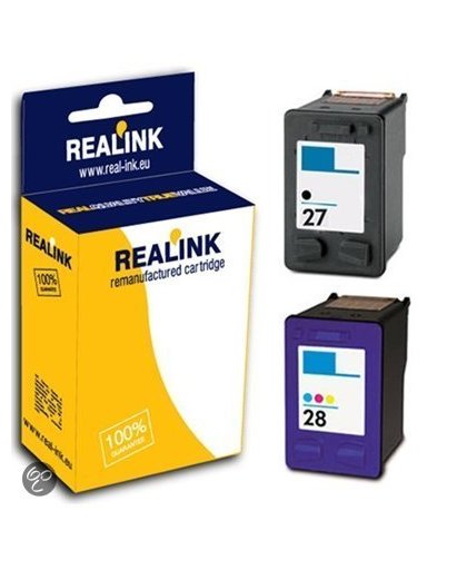 Merkloos huismerk geschikt voor de HP 27 / 28 inktcartridges dubbelpak zwart en kleur (huismerk)