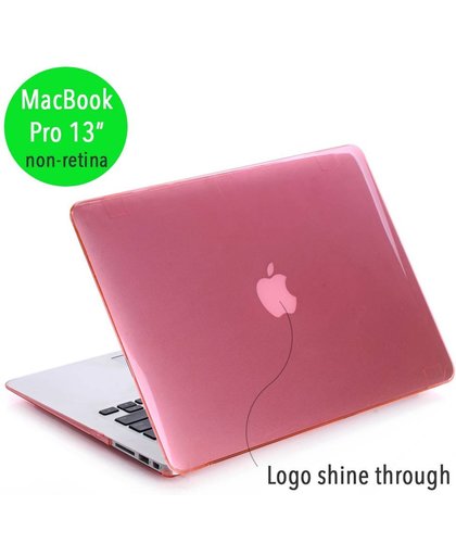 Lunso - hardcase hoes - MacBook Pro 13 inch (non-retina) - glanzend lichtroze