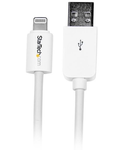 StarTech.com 3 m lange witte Apple 8-polige Lightning-connector-naar-USB-kabel voor iPhone / iPod / iPad mobiele telefoonkabel