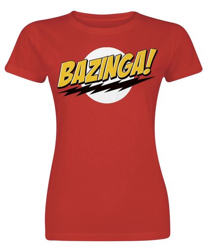 The Big Bang Theory Bazinga Girls shirt rood