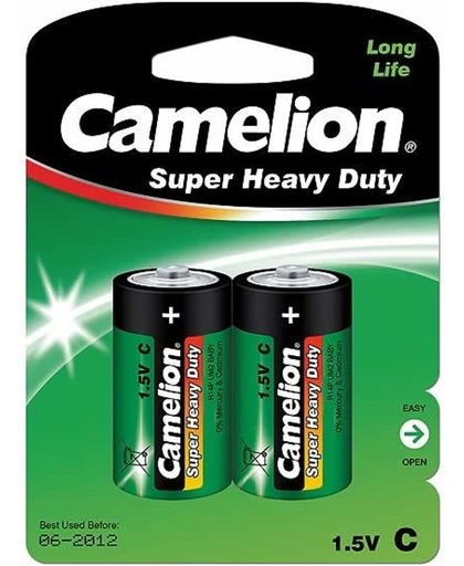 Camelion R14P-BP2G Zink-carbon 1.2V niet-oplaadbare batterij